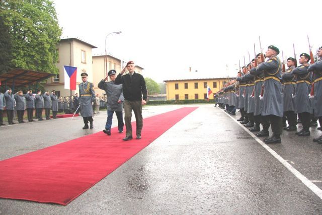 Oficiální ceremoniál při zahájení návštěvy v Trenčíně