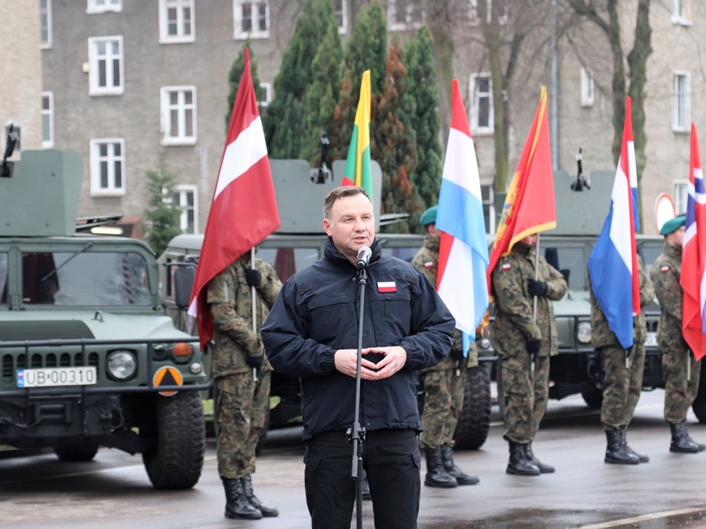Polský prezident Andrzej Duda poděkoval účastníkům cvičení za odvedenou práci.