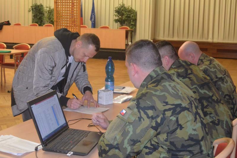  Příjem nováčků veliteli a instruktory