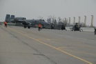 Přílet proudových letounů A-10 Thunderbolt na náměšťské letiště