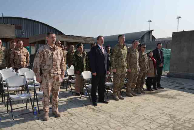 The ceremony was attended by U.S. TAAC-A Commander, Czech Ambassador to Afghanistan Miroslav Toman, Commander of the 12th ACR Task Force RSM Colonel Miloslav Lafek and other guests <br />
(TAAC-A = Train Assist Advice Command - Air)