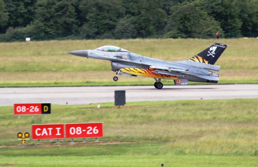  Belgický stroj F-16 na cvičení NATO Tiger Meet 2017