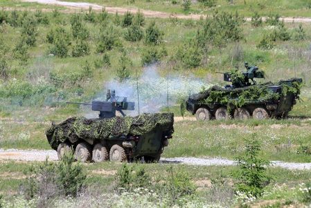 Vojenské cvičení v Boleticích navštívil generálporučík Baloun a generálmajor Kaleta