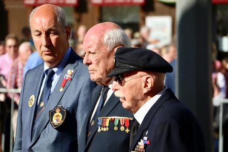 Belgičtí veteráni účastnící se osvobození Plzně v roce 1945