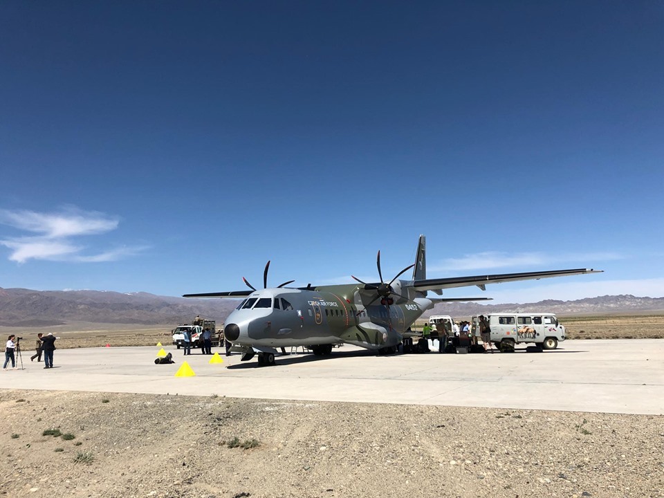 Letoun Casa C-295M v Mongolsku
