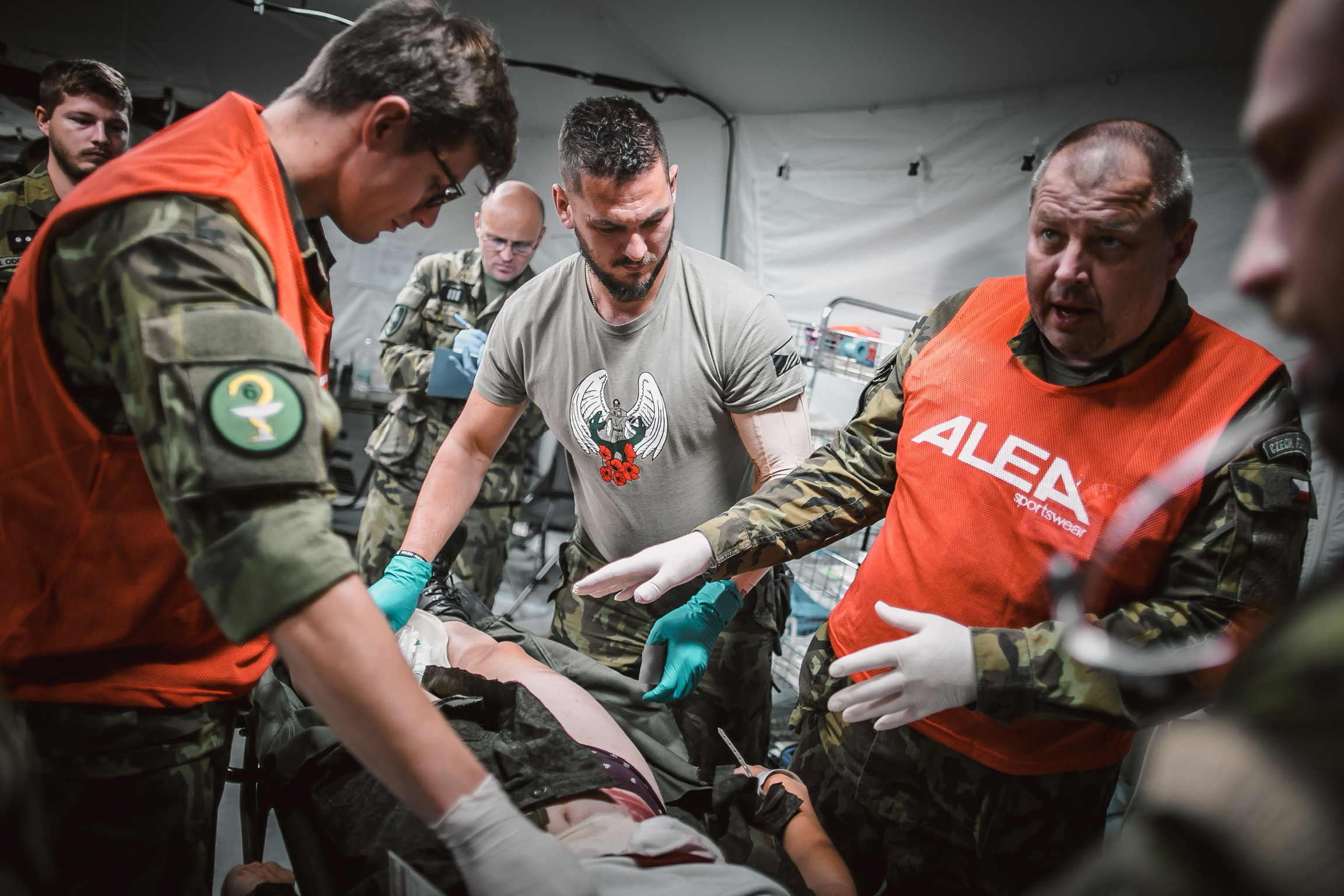 Medical Man 2022: Armádní zdravotníci států V4 cvičili výstavbu a nasazení nemocnice pro EU