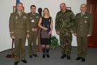 From the left: General Miroslav Zizka, 1st Deputy Chief of the General Staff, LTC Blecha, Jana Hierschova, General Gurnik, and Senior Enlisted Leader SWO Petr Seifert