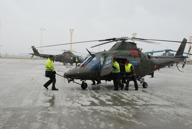  Belgické A-109 po přistání na letišti v Náměšti (2)