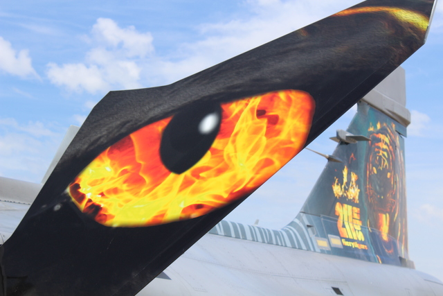 211. taktická letka zvolila pro polep motiv „Fiery Tiger“