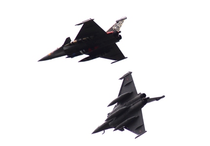  Francouzské stíhačky Dassault Rafale na cvičení NATO Tiger Meet 2017