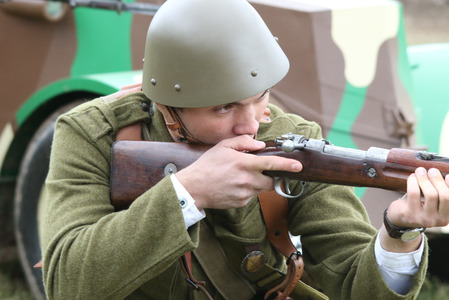 Detail z bojů o naše pohraničí v roce 1938