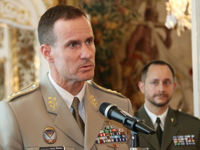 Vojenským kaplanům poděkoval za jejich službu na arcibiskupství i genpor. Karel Řehka