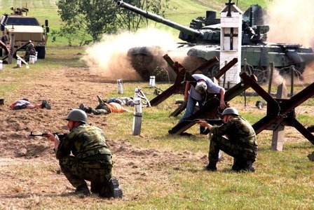 Do ukázek boje byli nasazení i příslušníci Aktivní zálohy