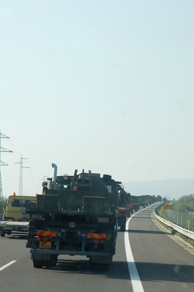  Přesun kolony na trase Bučovice - Starý Hrozenkov - VVP Lešť