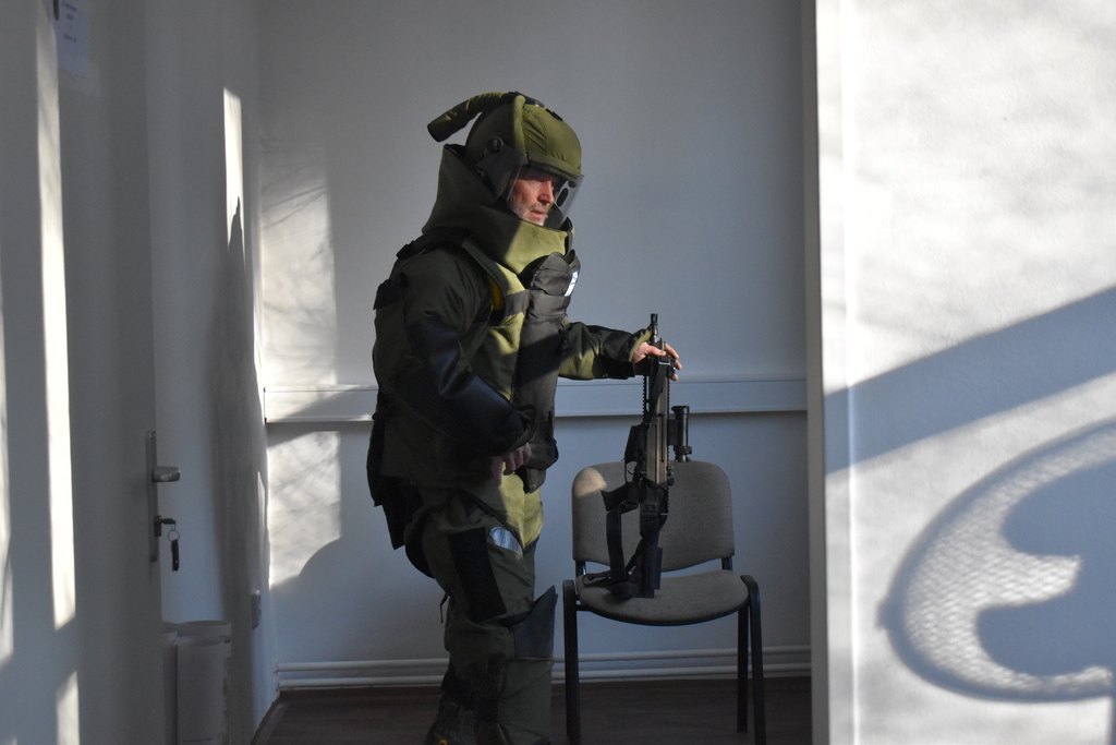 Těžký pyrotechnický oblek