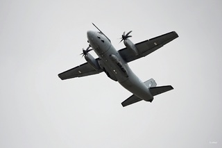  Litevský transportní letoun C-27 J Spartan opouští letiště Náměšť