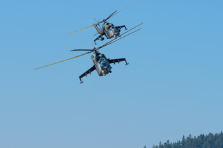 Přímá letecká podpora vrtulníky Mi-24