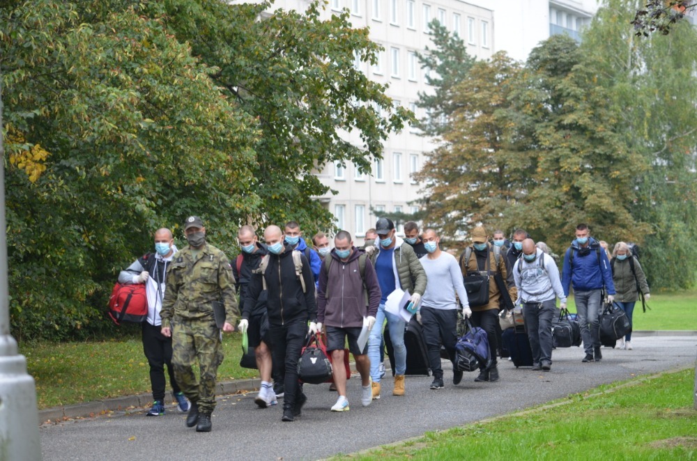 První přesun k ubytování