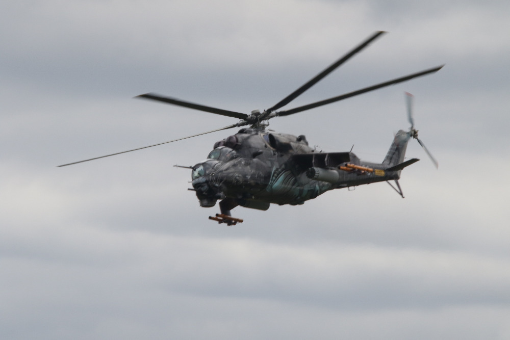 Podporu pozemním jednotkám poskytly vrtulníky Mi-24