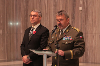 Chief of the General Staff General Ales Opata opening the award ceremony