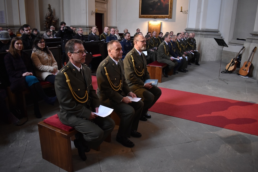 Vojenští kaplani František Hruška, Stanislav Škvor a Petr Haška.