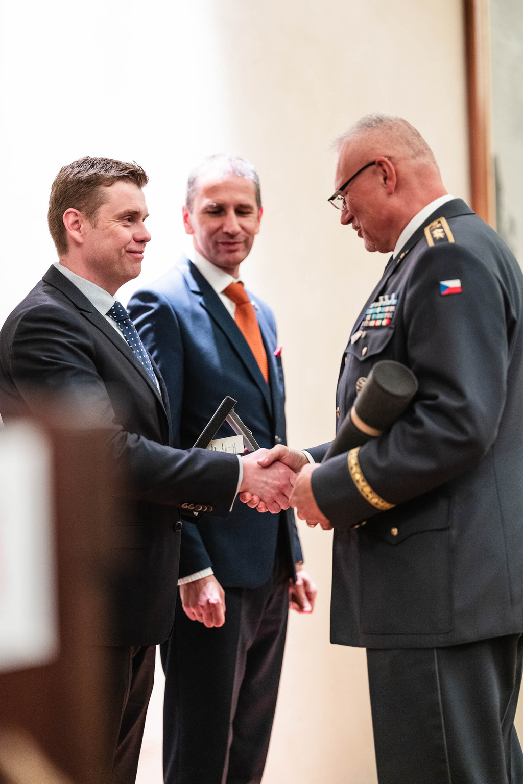 Generálmajor Jaromír Alan obdržel nejvyšší ocenění - zlatou medaili (první stupeň)