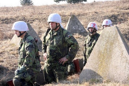 At the start of a "combat track"