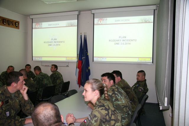  Vyhodnocení činnosti jednotek a štábu na CSTT Brno