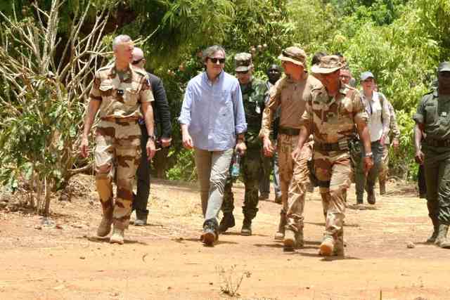 Czech delegation at the Kati training area