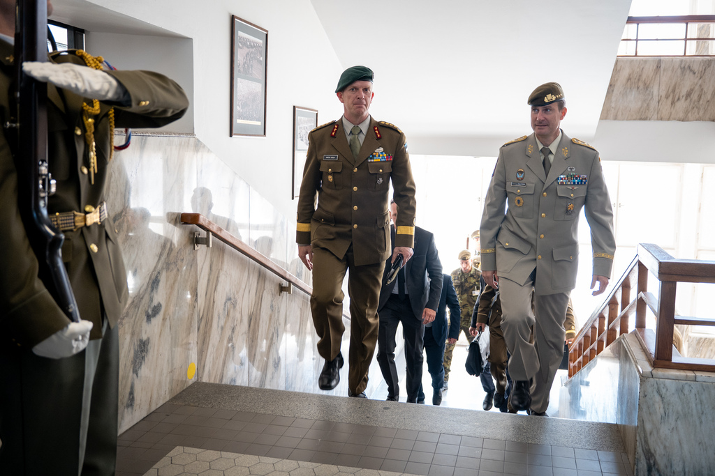 Generálporučík Karel Řehka a generál Martin Herem jednali na generálním štábu o spolupráci obou armád