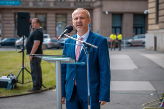 1. náměstek ministryně obrany František Šulc během projevu 