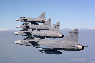 Letouny JAS-39 Gripen byly nasazeny v Estonsku.
