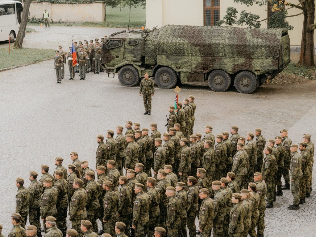 Žehnání bojového praporu 7. mechanizované brigády