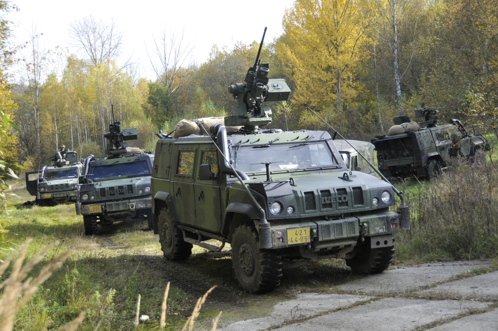 Lehký obrněný vůz Iveco je hlavní technikou útvaru