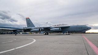 Americký bombardér B-52 cvičně přistál v Mošnově
