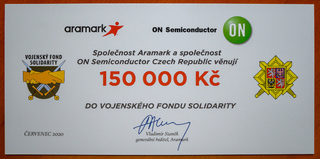 Společnost Aramark společně s firmou ON Semiconductor věnovaly částku 150.000 Kč