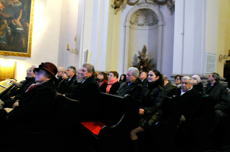 Hosté ve Vojenském kostele sv. Jana Nepomuckého v Praze