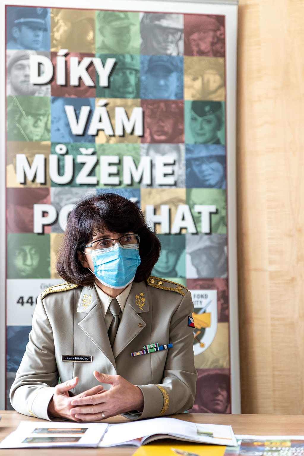 Brigádní generálka Lenka Šmerdová zhodnotila činnost Vojenského fondu solidarity za rok 2019