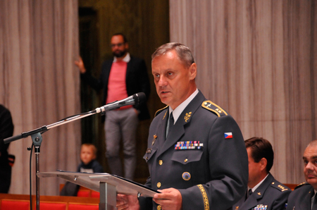 Projev zástupce náčelníka GŠ AČR - ředitele SOC MO generálmajora Jiřího Vernera