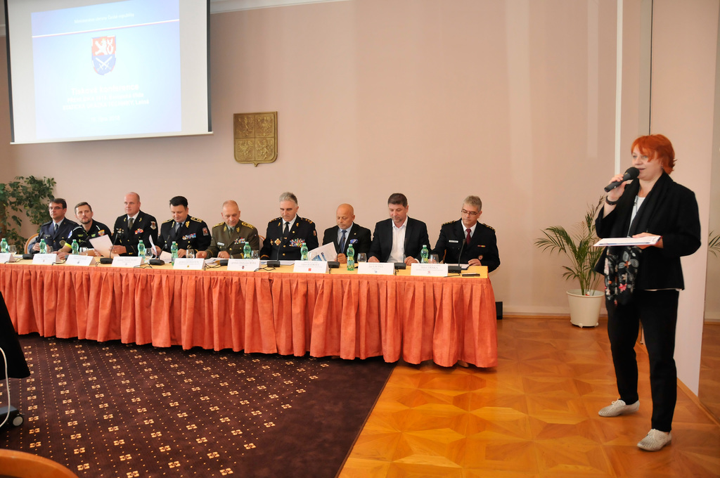 Ze zahájení tiskové konference na Ministerstvu obrany České republiky