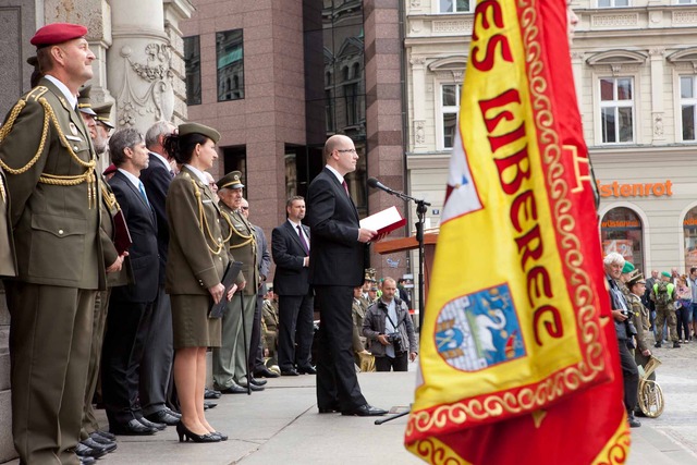 Projev předsedy vlády České republiky Bohuslava Sobotky.