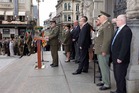 Úvodní vystoupení náčelníka chemického vojska AČR plukovníka Karla Huleji.