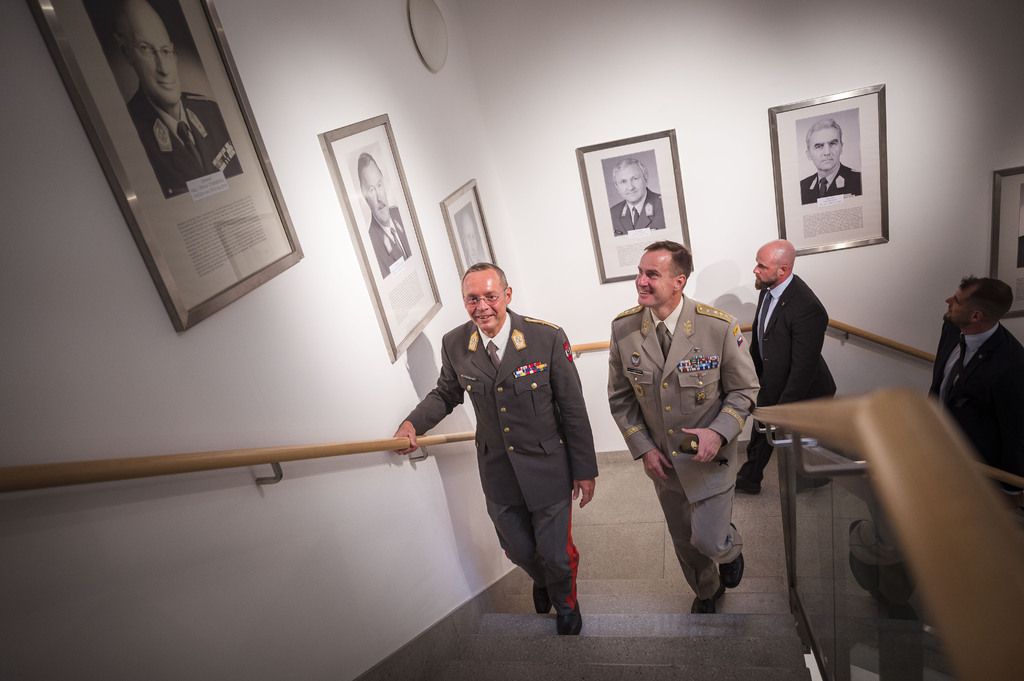 Generálporučík Karel Řehka se setkal s generálem Rudolfem Striedingerem ve Vídni