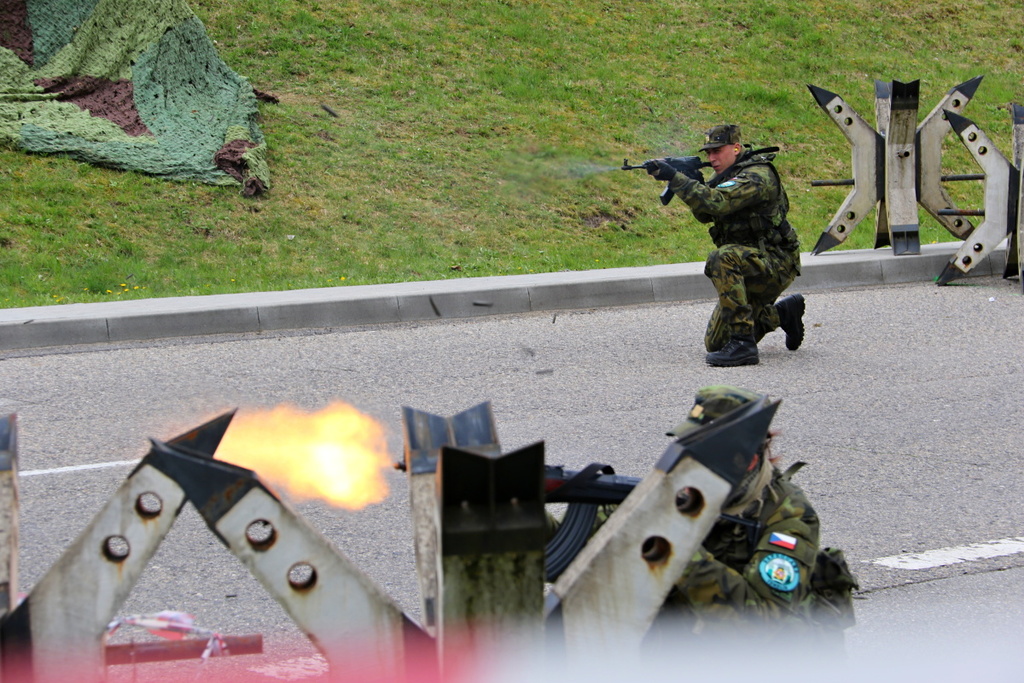 Active Reserve members in training for ground attack response