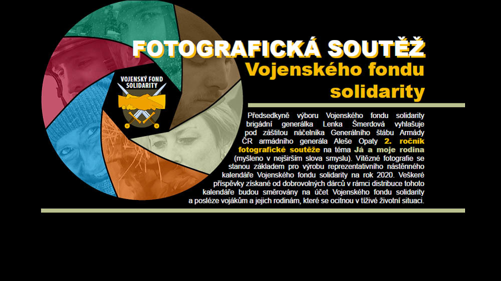 Vojenský fond solidarity vyhlásil další ročník fotosoutěže, výtěžek z akce podpoří vojáky a jejich rodiny