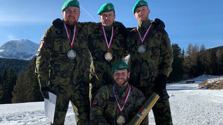 Ilustrační obrázek ke článkuVojáci z pražské posádky přivezli stříbro a bronz ze závodů Winter Games v rakouských Alpách