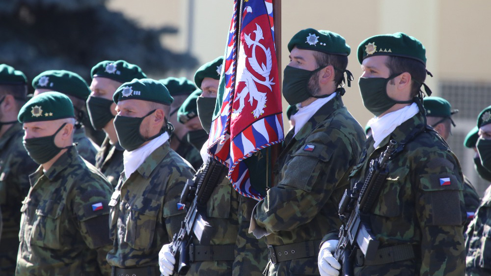 Unmanned systems unit based in Prostějov received colours and honorary name from the President