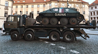 Ilustrační obrázek ke článkuPřijďte se podívat na výstavu a jediný dochovaný stíhač tanků Hetzer, který bojoval v Pražském povstání