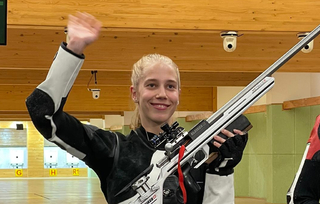 Ilustrační obrázek ke článkuTalentovaná střelkyně Blažíčková bere na mistrovství Evropy stříbro i místo pro OH v Paříži