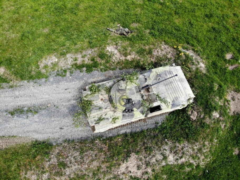 BVP-2 z ptačí perspektivy